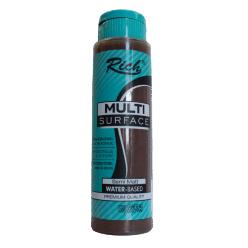 Rich Multi Surface Profesyonel Akrilik Boya 03880 Kahverengi 120cc
