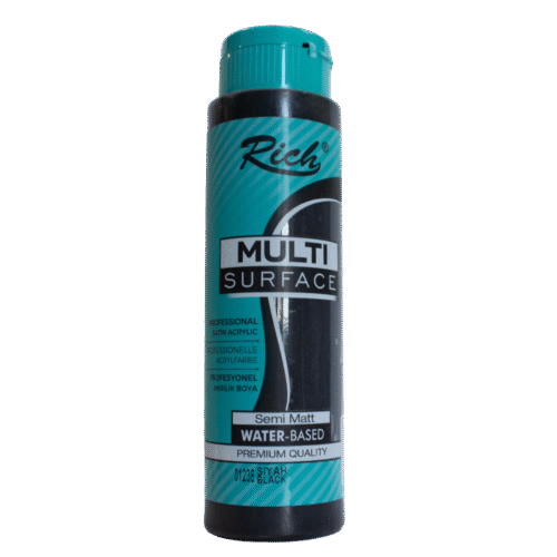 Rich Multi Surface Profesyonel Akrilik Boya 01238 Siyah 120cc