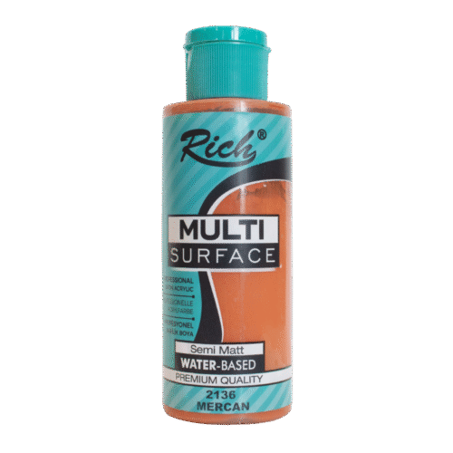 Rich Multi Surface Profesyonel Akrilik Boya 2136 Mercan 500cc