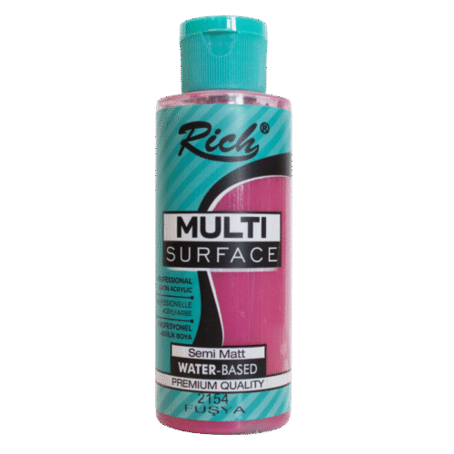 Rich Multi Surface Profesyonel Akrilik Boya 2154 Fuşya 500cc