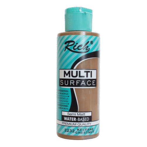 Rich Multi Surface Profesyonel Akrilik Boya 2232 Kestane 500cc