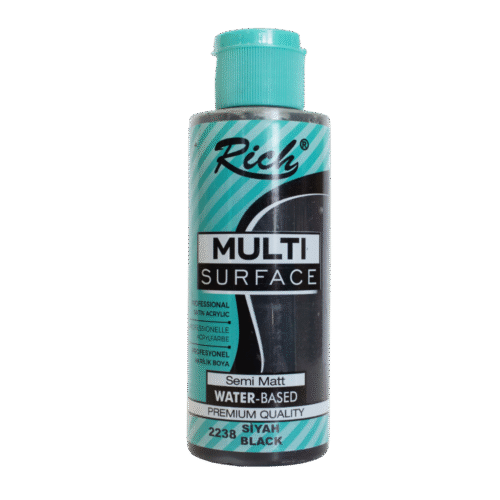 Rich Multi Surface Profesyonel Akrilik Boya 2238 Siyah 500cc