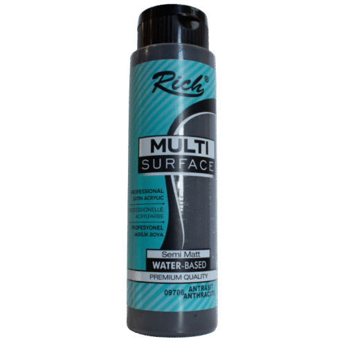 Rich Multi Surface Profesyonel Akrilik Boya 09706 Antrasit 120cc