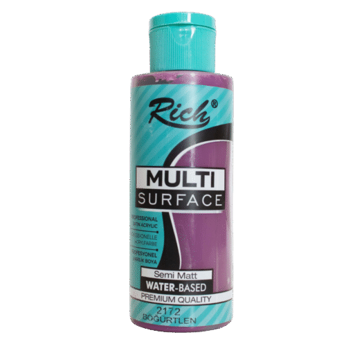 Rich Multi Surface Profesyonel Akrilik Boya 2172 Böğürtlen 120cc