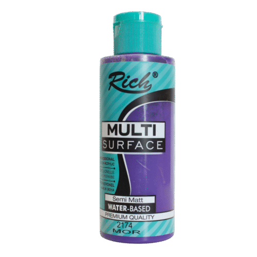 Rich Multi Surface Profesyonel Akrilik Boya 2172 Böğürtlen 500cc
