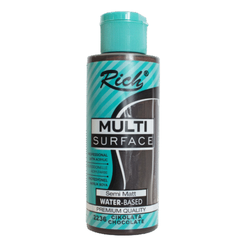 Rich Multi Surface Profesyonel Akrilik Boya 2236 Çikolata 500cc