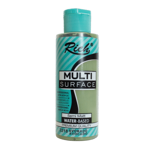 Rich Multi Surface Profesyonel Akrilik Boya 2218 Avakado 500cc