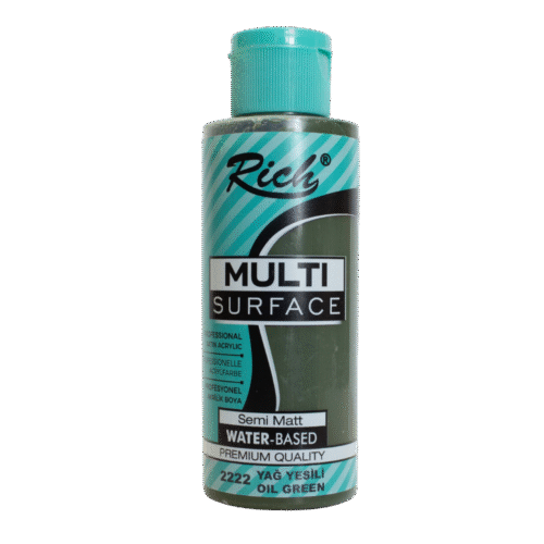 Rich Multi Surface Profesyonel Akrilik Boya 2222 Yağ Yeşili 500cc