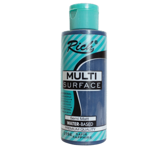 Rich Multi Surface Profesyonel Akrilik Boya 2194 Safir 500cc