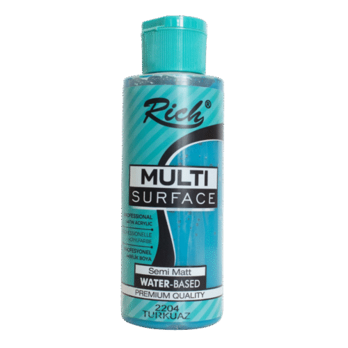 Rich Multi Surface Profesyonel Akrilik Boya 2204 Turkuaz 500cc