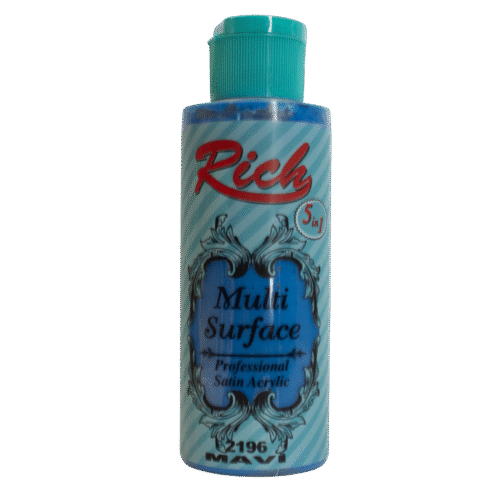 Rich Multi Surface Profesyonel Akrilik Boya 2196 Mavi 120cc