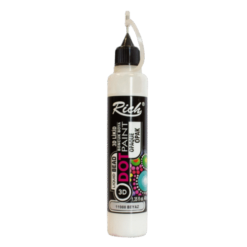 Rich Opak Boncuk Boya 11988 Beyaz